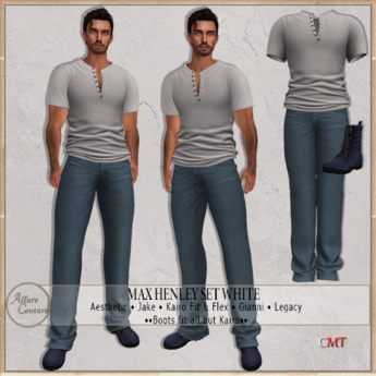 PIETRO SENIOR HENLEY SET - LATTE